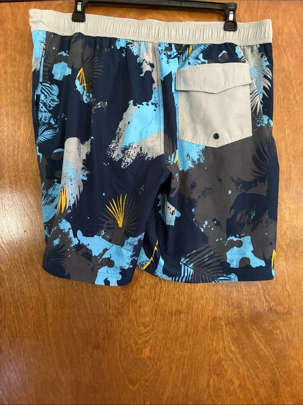 George Light Gray Swim Trunks with Elastic Waistband Size XL 40/42